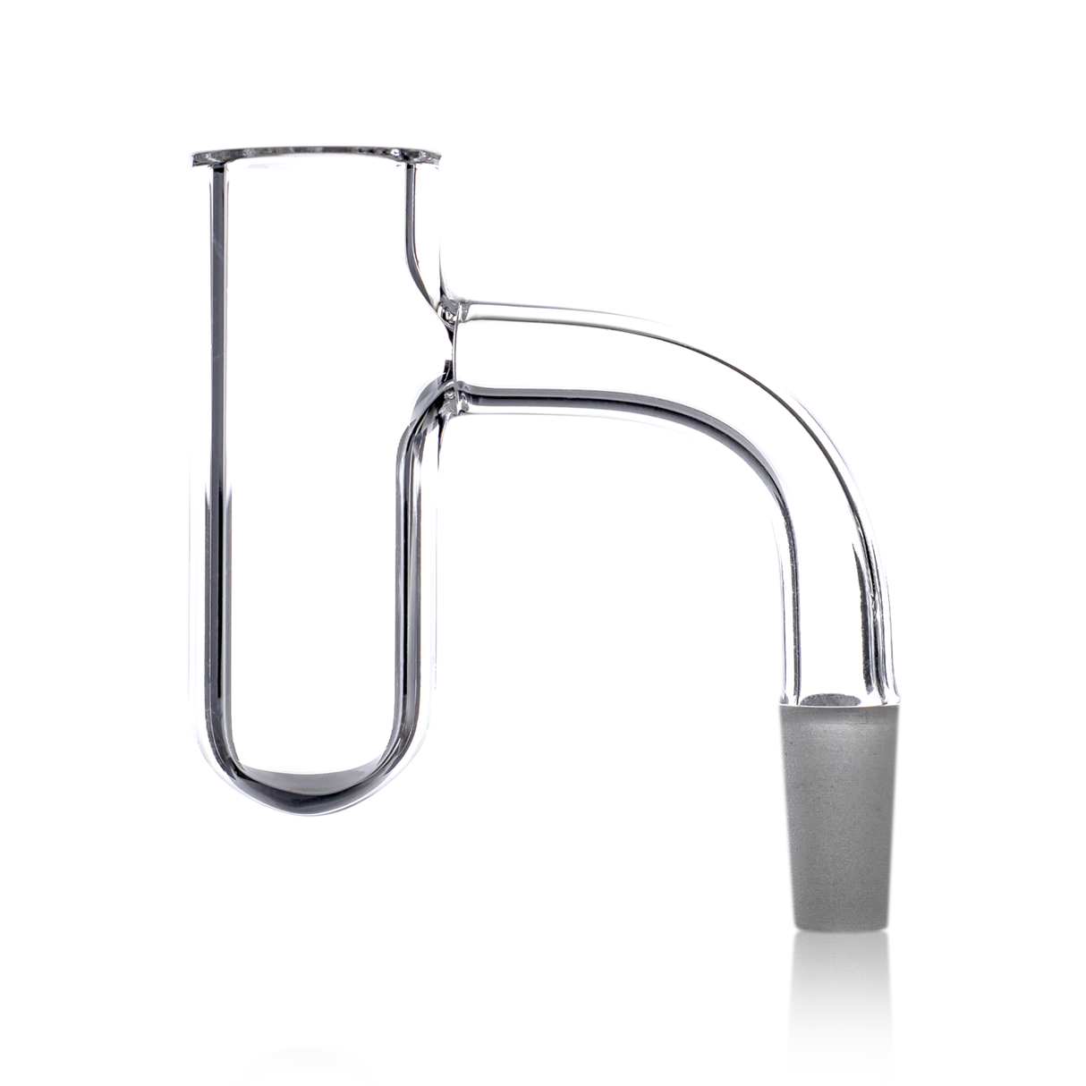 MJ Arsenal Half Weld Cold Start Quartz Banger for Dab Rigs - Clear Front View