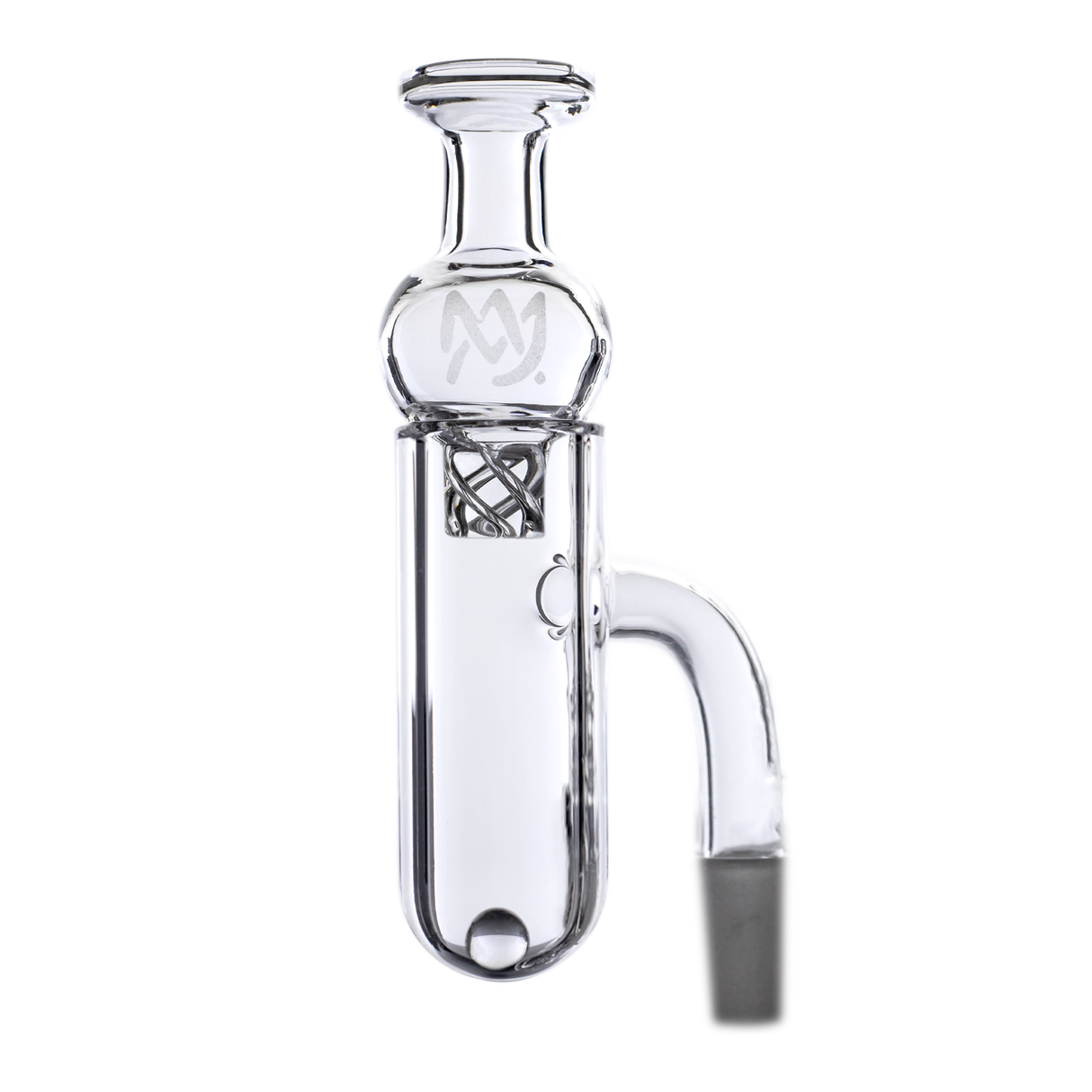 MJ Arsenal Premium Half Weld Quartz Banger with Drip Design, Clear View
