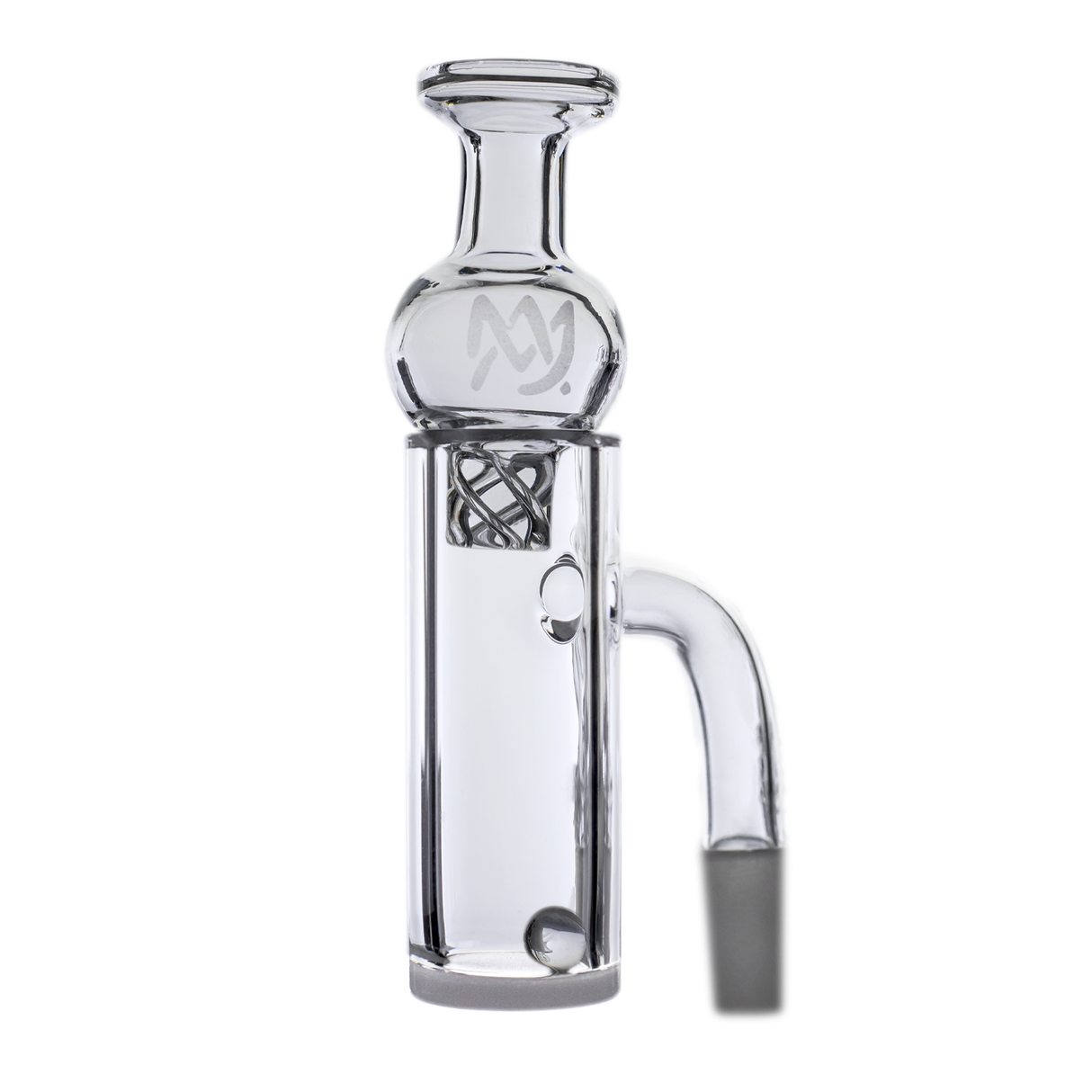 MJ Arsenal Quartz Banger Opaque with Half Weld - Clear Side View