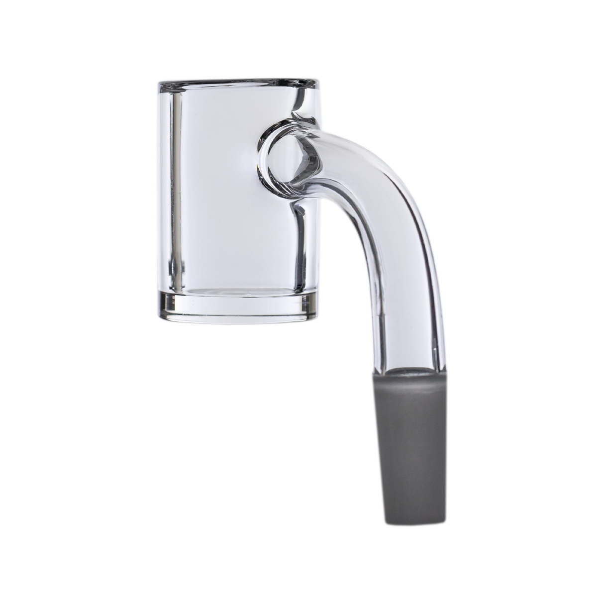 MJ Arsenal Premium Half Weld Clear Quartz Banger for Dab Rigs - Side View