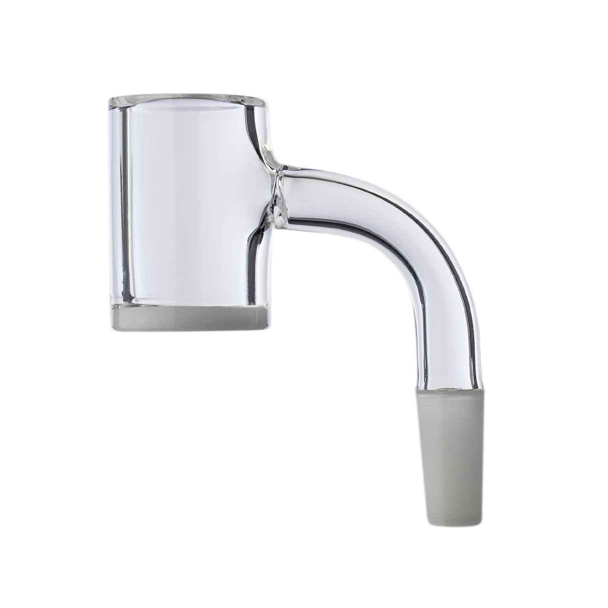 MJ Arsenal Half Weld Opaque Quartz Banger for Dab Rigs - Clear Side View