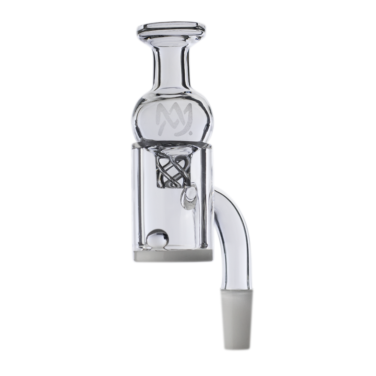 MJ Arsenal Premium Half Weld Quartz Banger - Clear Side View