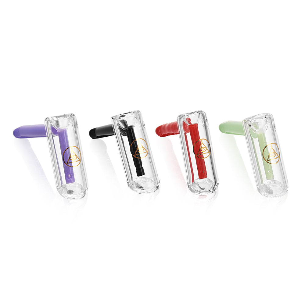 Ritual Smoke Hammer Bubblers in Mint, Red, Black, and Purple on White Background
