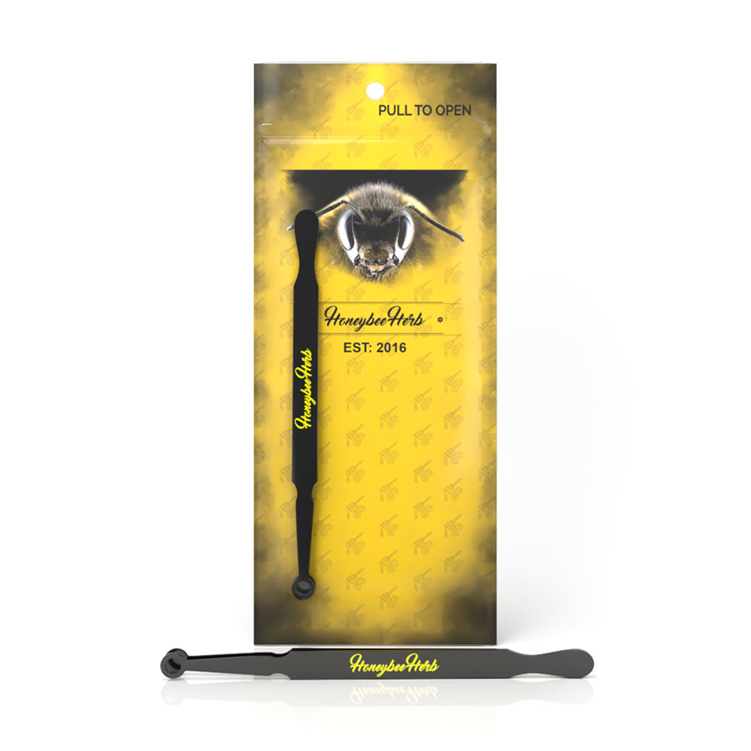 Honeybee Herb Precision Tweezers for Herb Handling, Front Packaging View