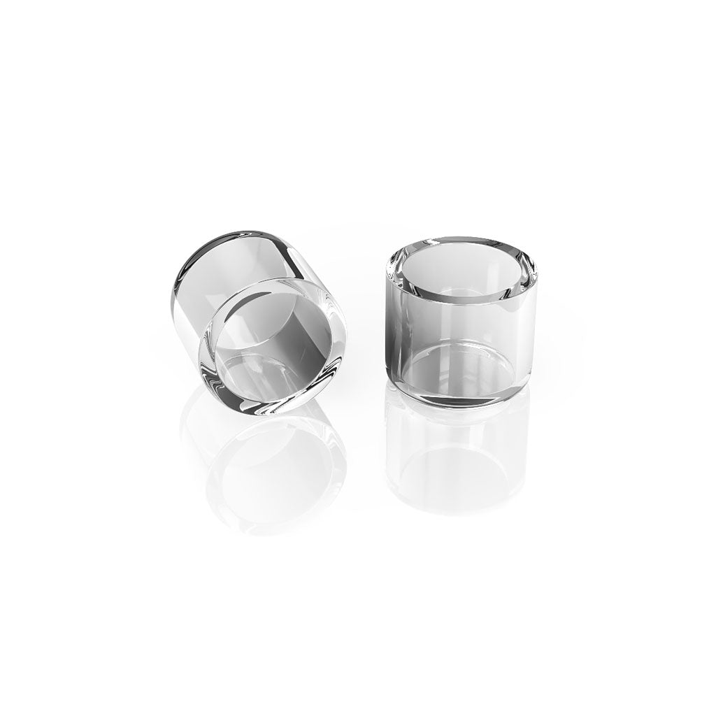 Honeybee Herb HONEY CUPS Quartz Dishes, Clear, 2 Pack for Dab Rigs - Front View