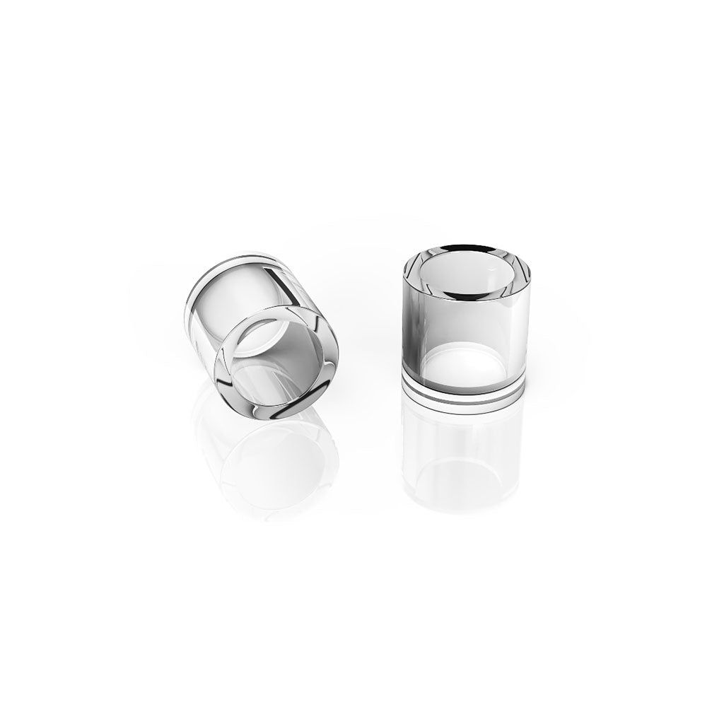 Honeybee Herb Honey & Milk Quartz Dishes, 2 Pack, Clear, for Dab Rigs and E-Rigs