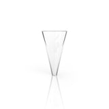 Honeybee Herb Quartz Funnel - Clear Glass, Front View on Seamless White Background