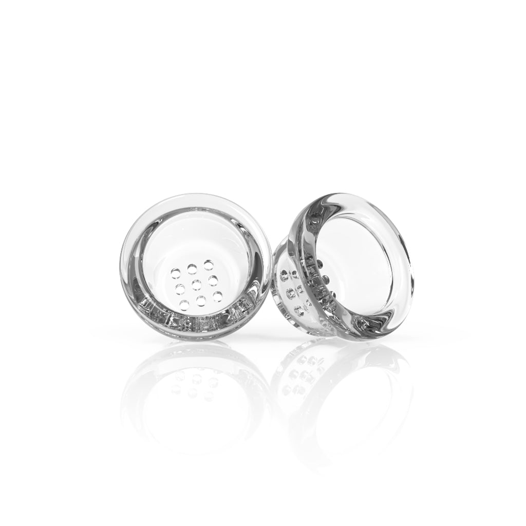 Honeybee Herb Glass Pipe Screens, Durable Borosilicate, Easy Clean - Front View