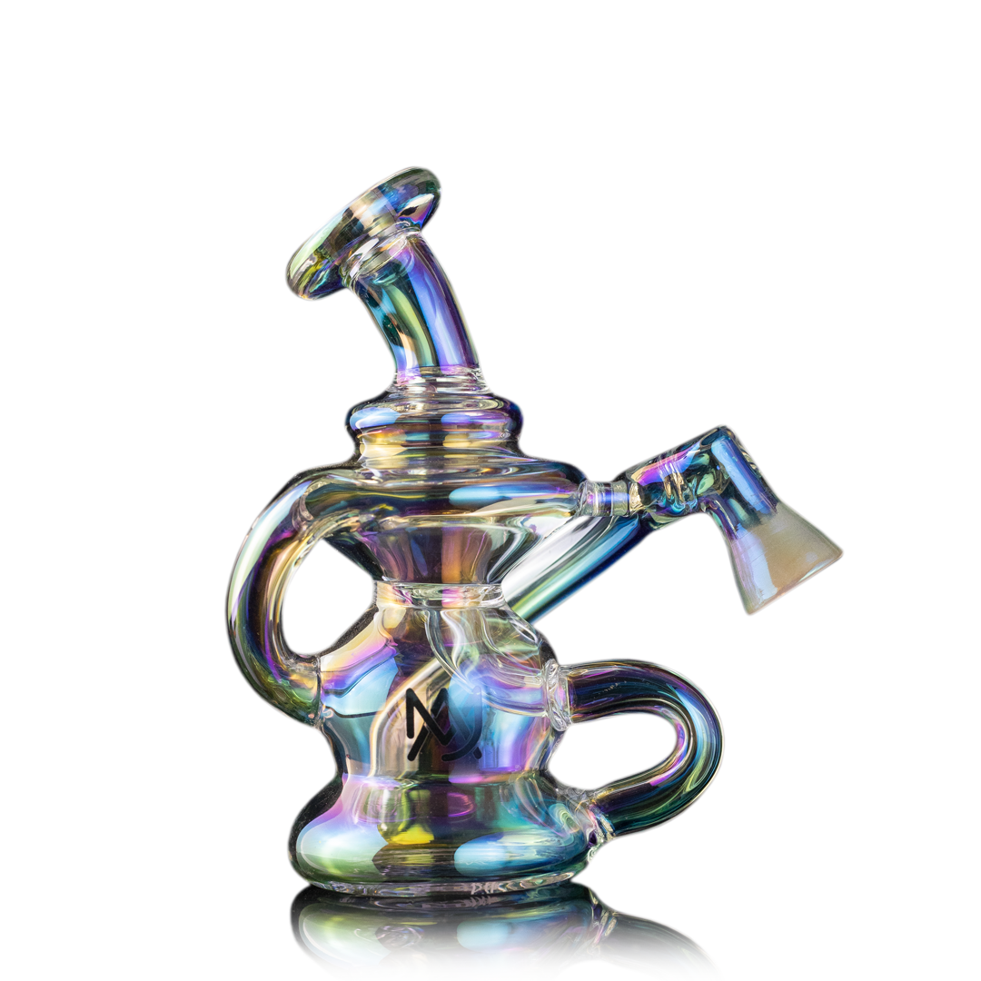 MJ Arsenal Hydra Vape Edition in Iridescent Finish - Compact Dab Rig with Halo Ceramic Insert