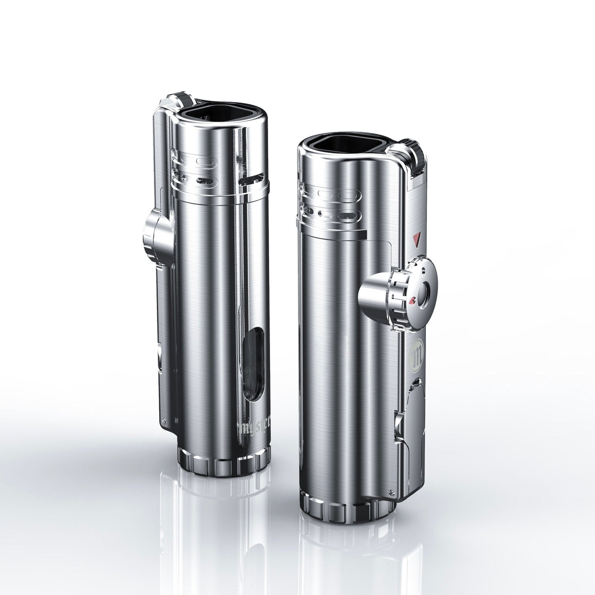 Myster SABR Torch in Silver - Dual View with Precision Flame Control