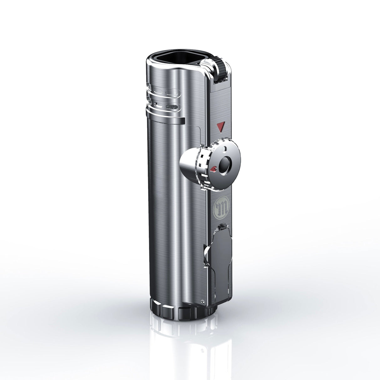 Myster SABR Torch in sleek silver, front view on a seamless white background, perfect for precision heating
