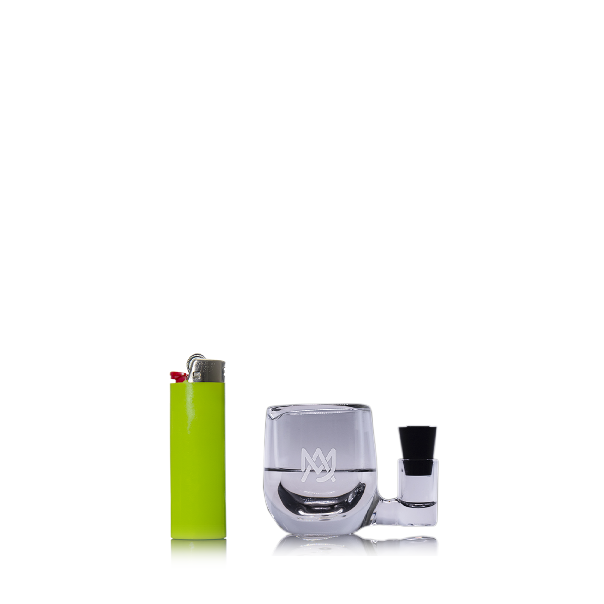 MJ Arsenal ISO Station - Clear Borosilicate Glass Cleaner & Organizer with Cap, Front View