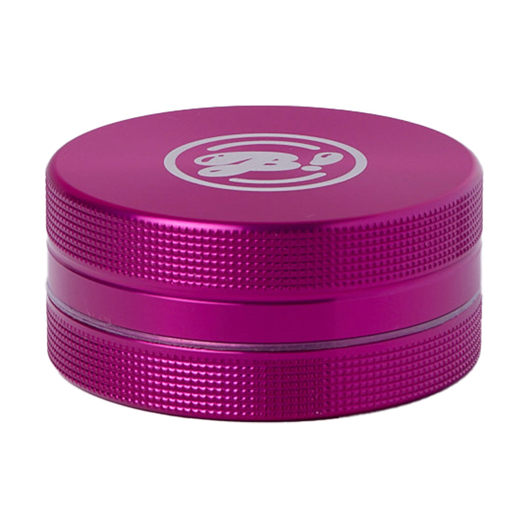 BIGFUN! Medium 2pc Grinder in Pink - Front View with Textured Grip