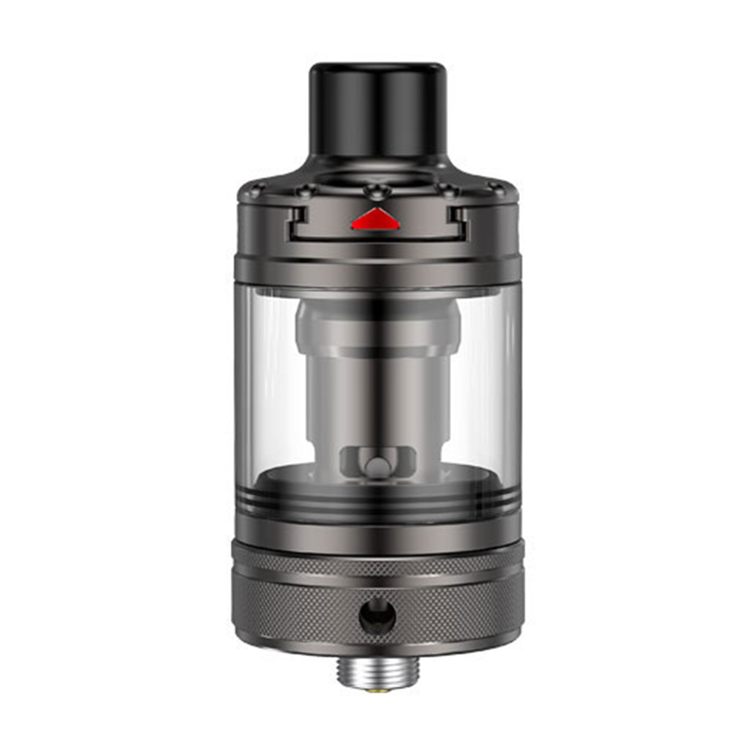 Aspire Nautilus 3 Tank in Gunmetal with Adjustable Airflow and Slide Top-Fill, Front View