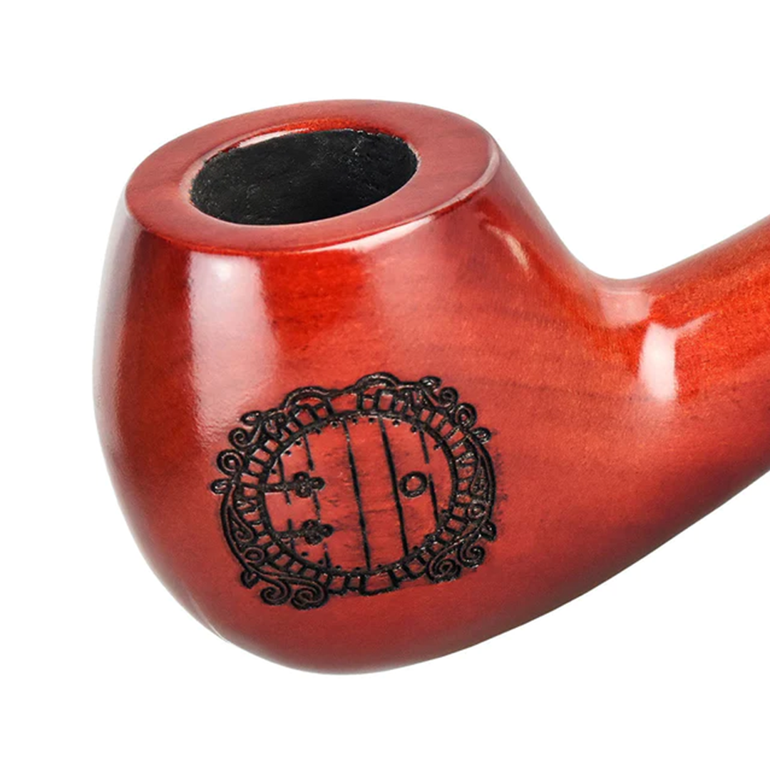 Shire Pipes Cherry Wood Hand Pipe with Engraved Design - LOTR Edition
