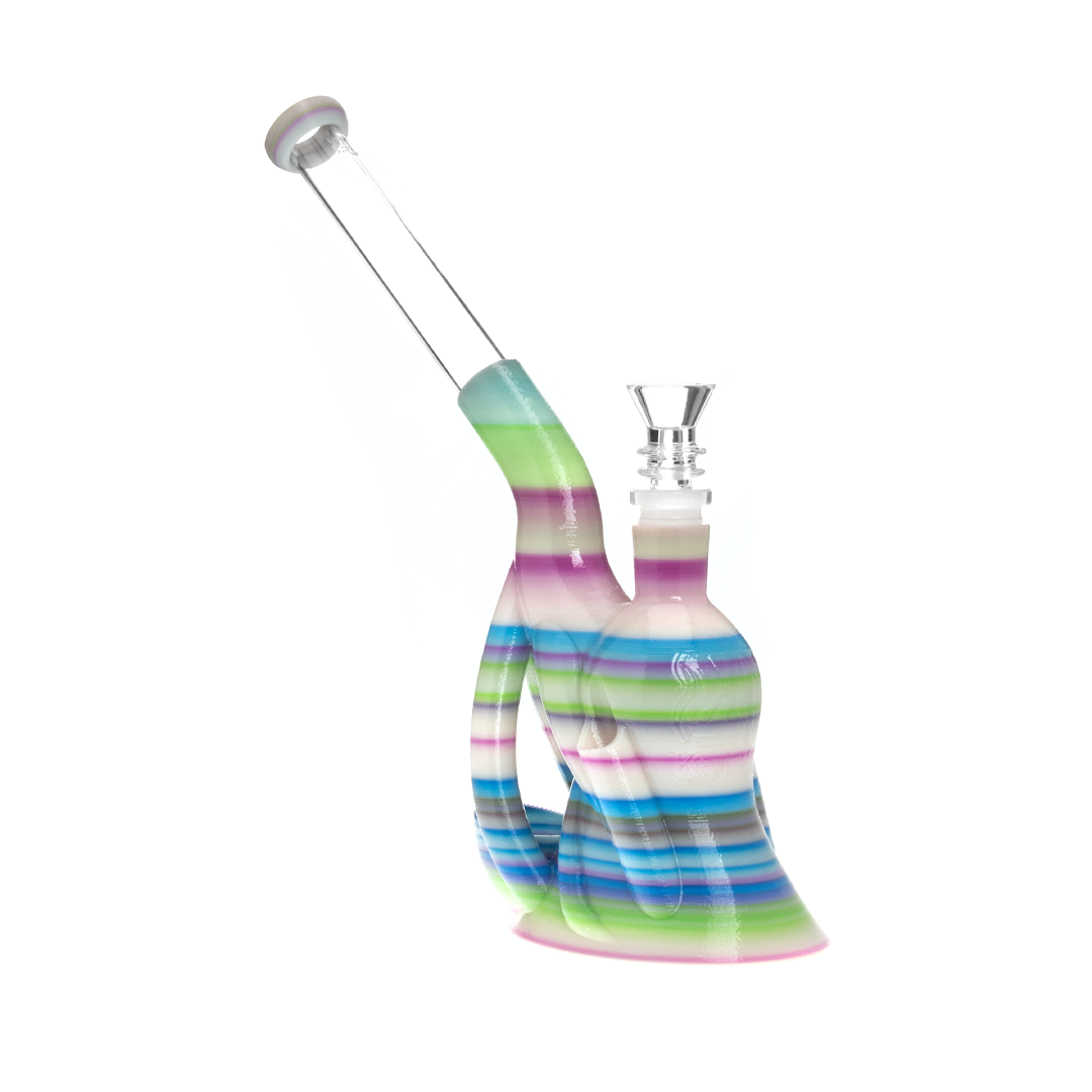 Kayd Mayd Sherlock 2.0 Portable Dab Rig Kit, Summertime Bubblegum variant, with Quartz Banger & Glass Bowl