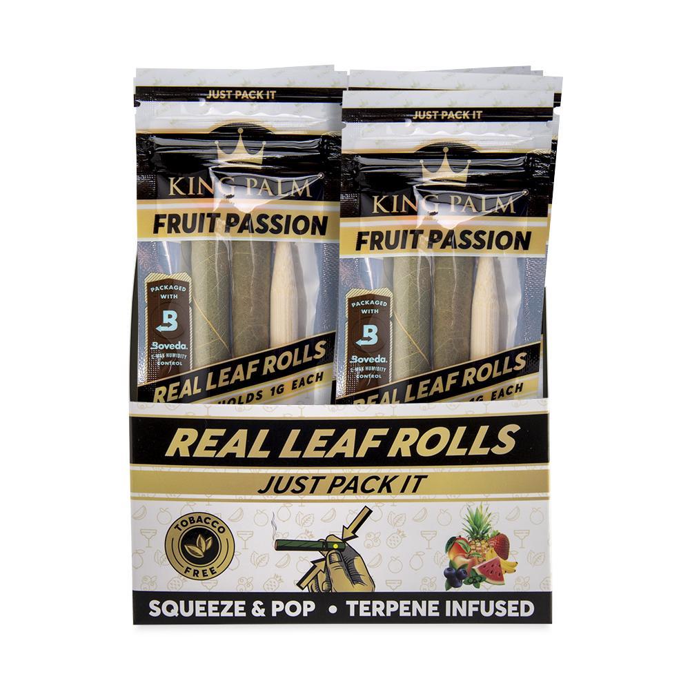King Palm Mini Rolling Cones Variety Pack - Fruit Passion Flavor, Tobacco-Free, Front View