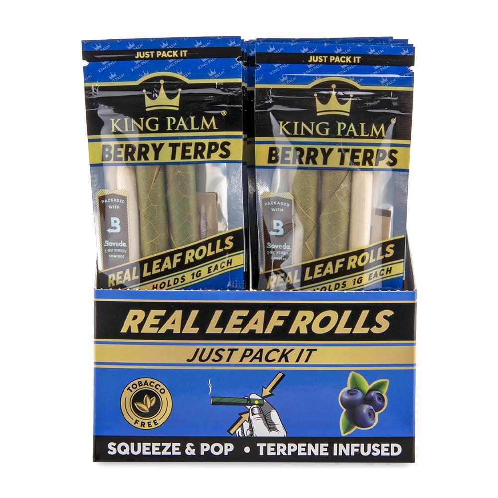 King Palm Mini Rolling Cones Variety Pack - Berry Terps Flavor Front View