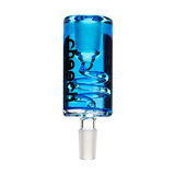 Cheech Glass 14mm Glycerin Adapter in Dark Blue, front view, for cooling dab rig vapor