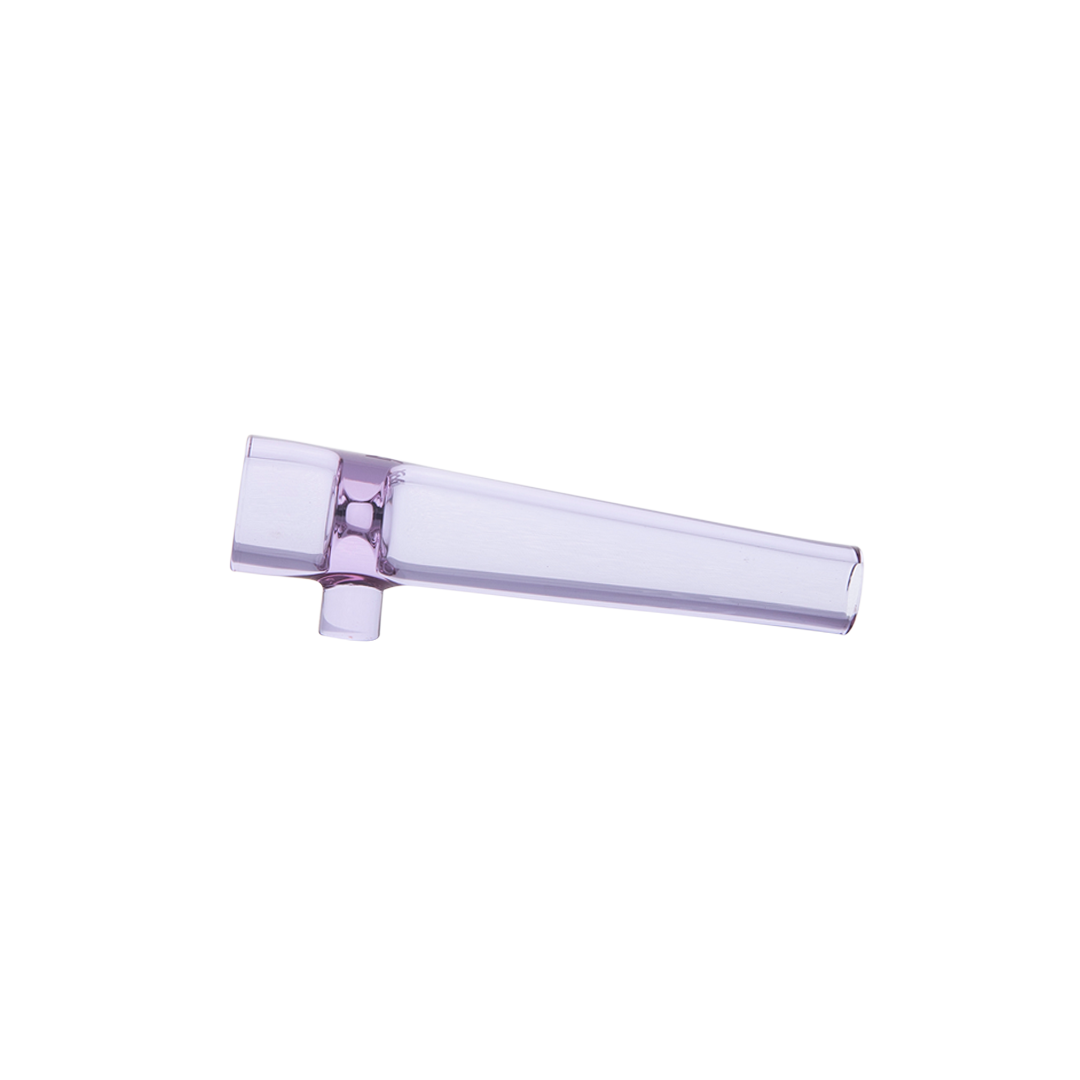 MJ Arsenal Lavender Handheld Chillum Pipe - Compact Design with Clear Glass