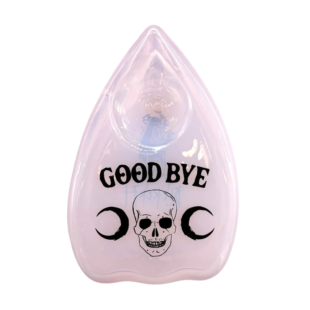 Toobs Distribution Mystical Séance Glass Planchette Pipe in Pink - Front View