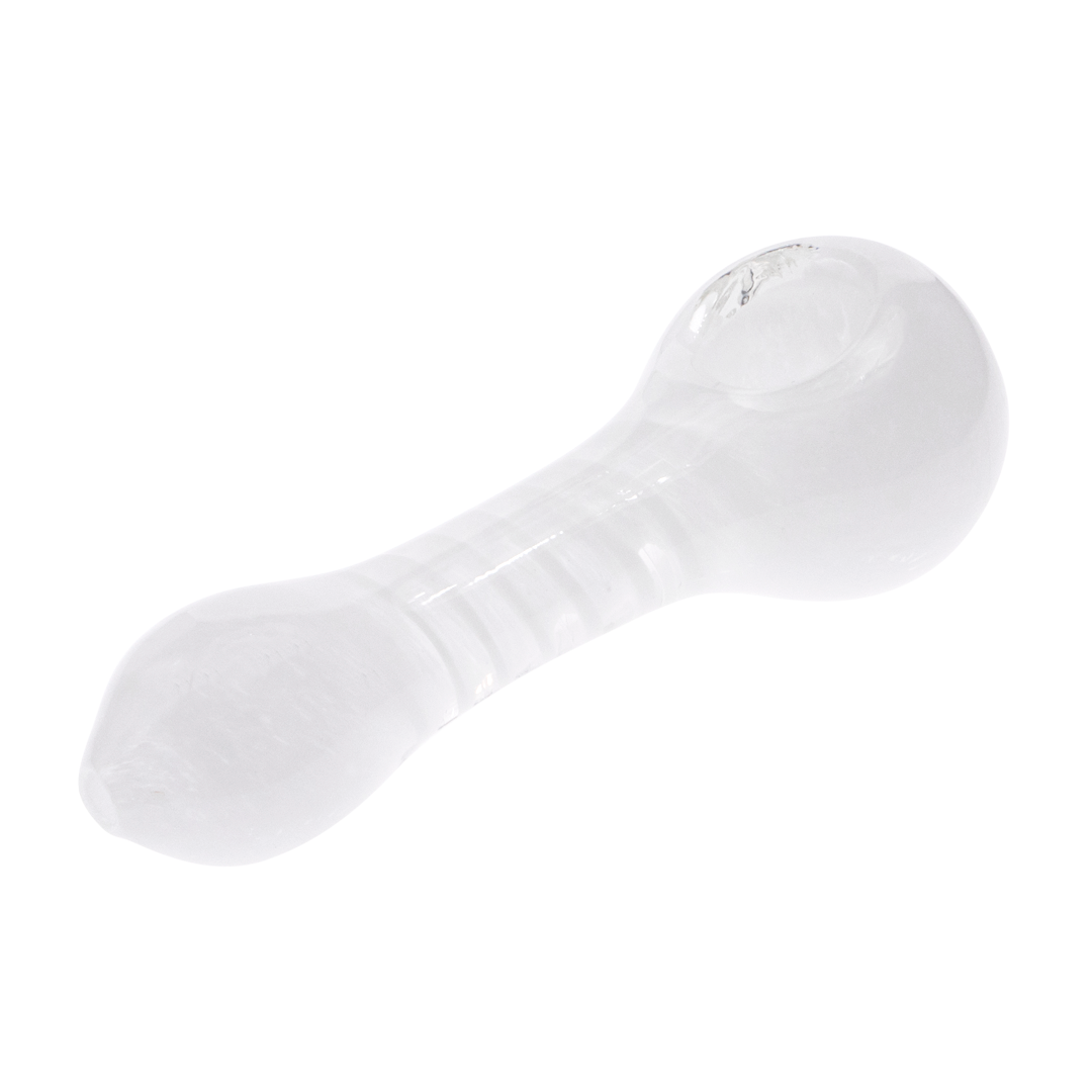 Medusa Customs Prismatic Spoon Pipe - Inner Twist White Variant - Isolated View