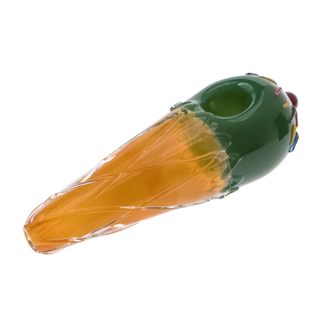 Medusa Customs Tropical Spoon Hand Pipe in Ice Cream Variant, Angled Side View