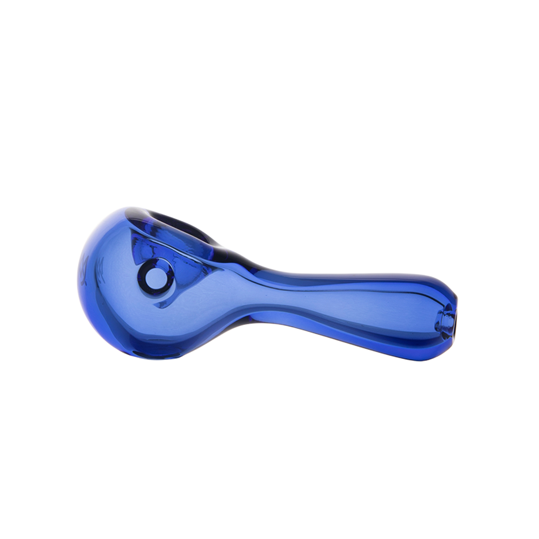 MJ Arsenal Pioneer Hand Pipe in Azure - Top View on Seamless White Background