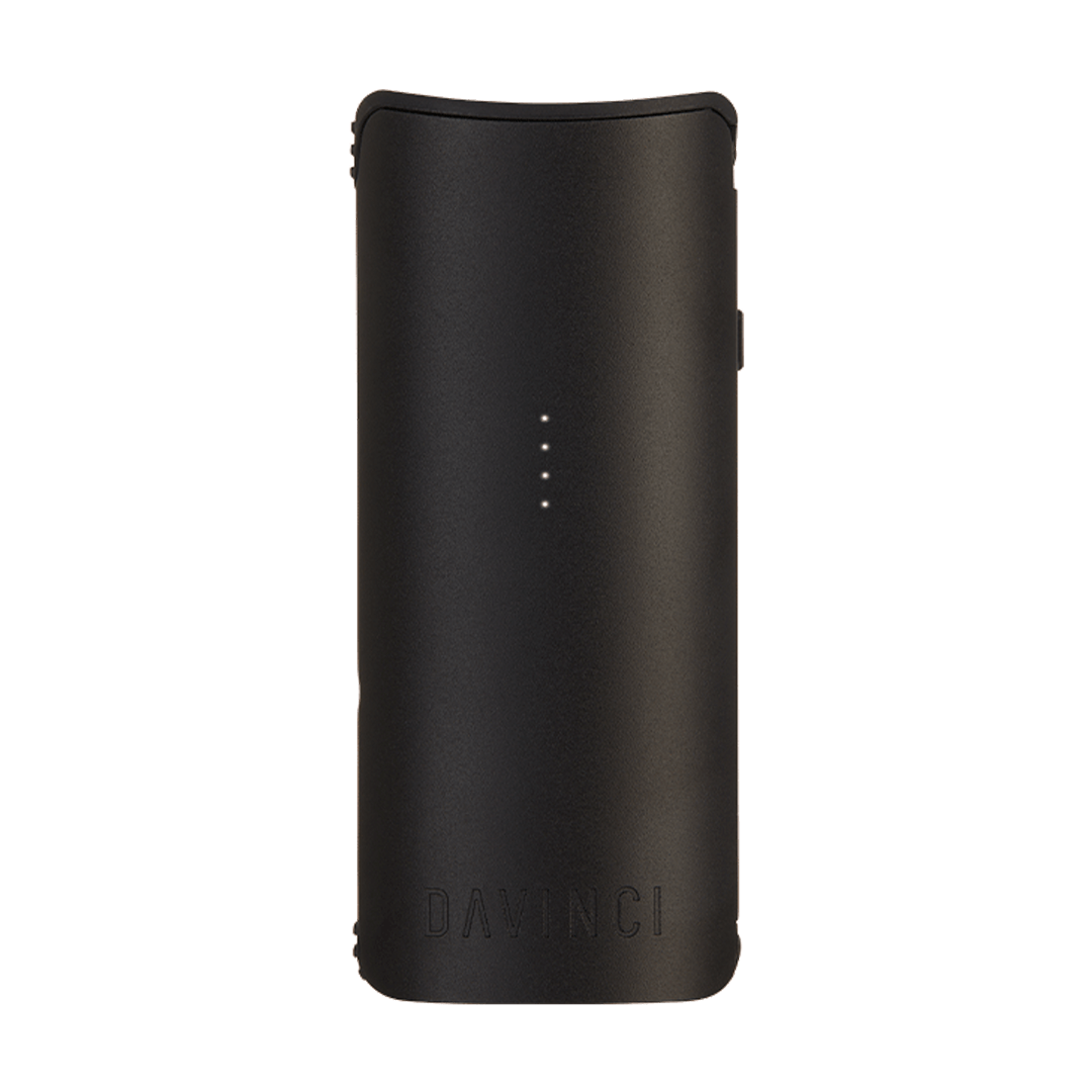 DaVinci Miqro-C Vaporizer in Matte Black - Front View, Compact Portable Design