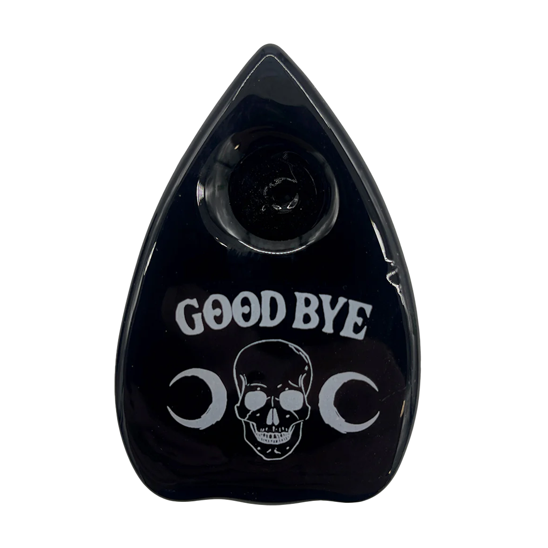 Toobs Distribution Mystical Séance Glass Planchette Pipe, Black, Front View