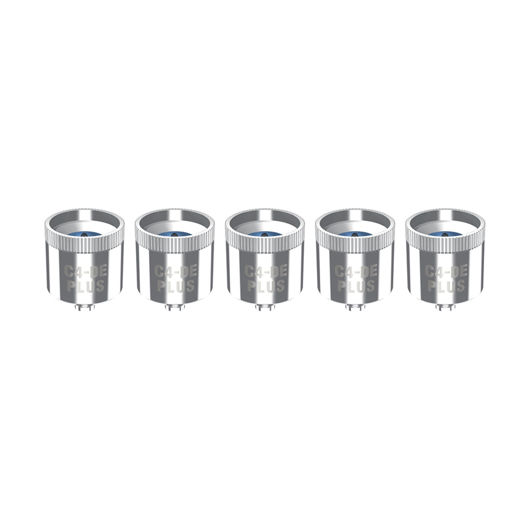 Yocan Cylo 5-Pack Ceramic Coils front view on white background, even heat distribution, durable design