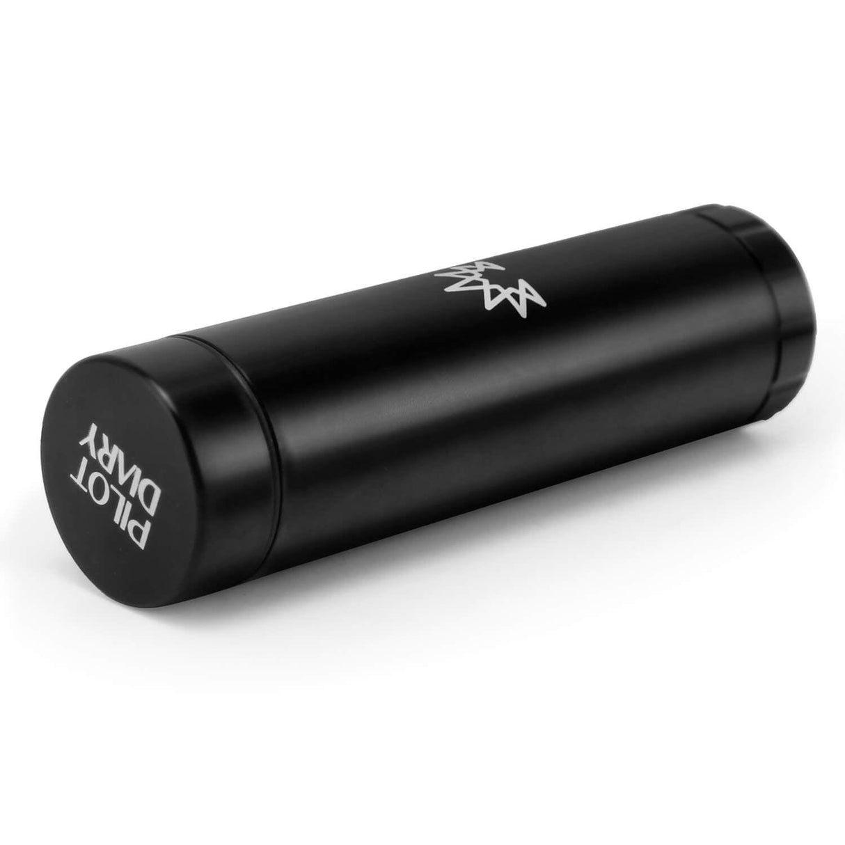 PILOT DIARY One Hitter Dugout with Mini Grinder Lid in Black - Side View