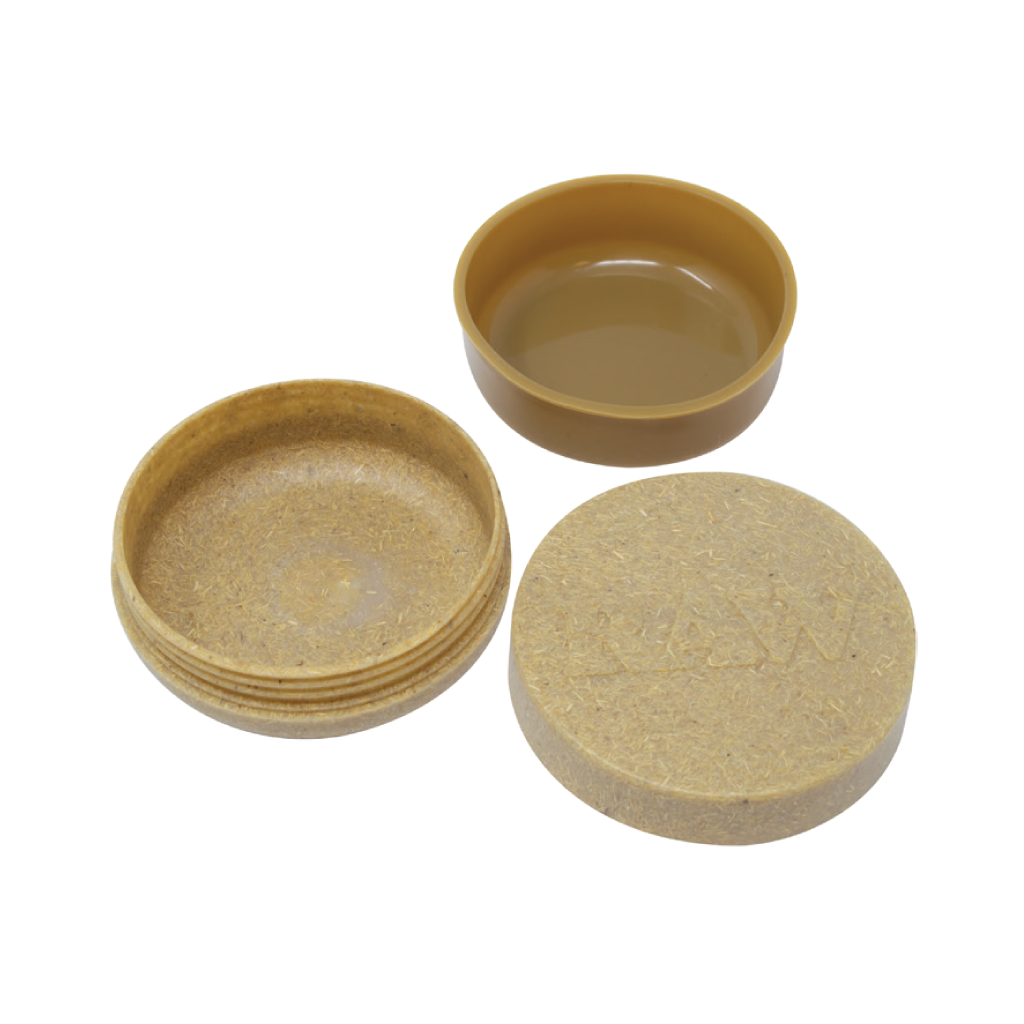 RAW Magnetic Stash Jar Open View with Silicone Insert on White Background