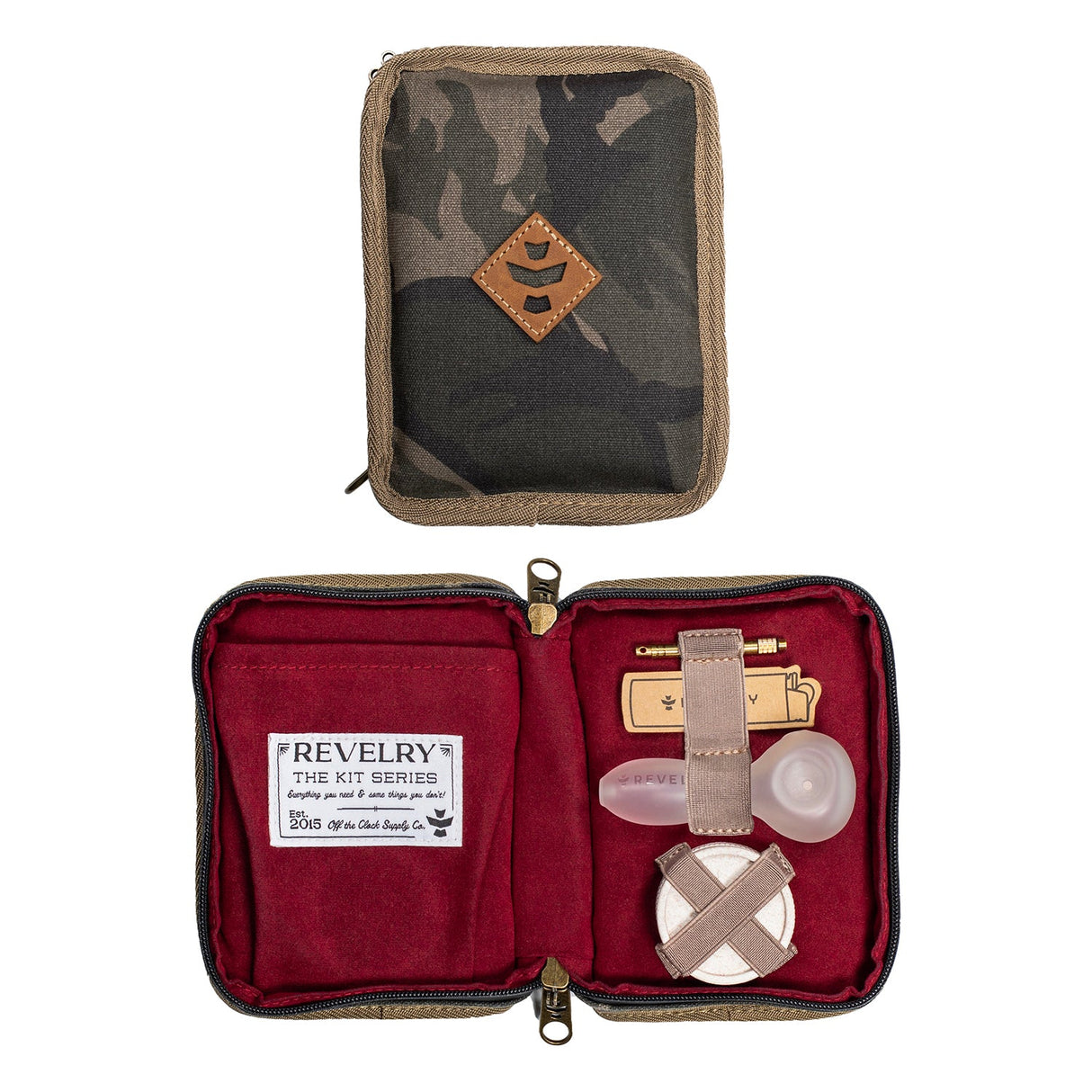 Revelry Supply Pipe Kit in Camo - Smell Proof Travel Case with Accessories