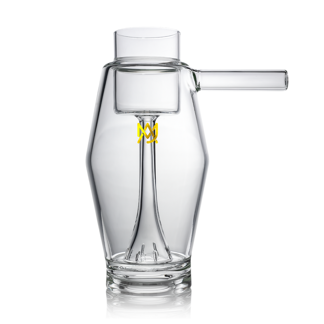 MJ Arsenal Proxy Bubbler, high-quality borosilicate glass, front view on white background