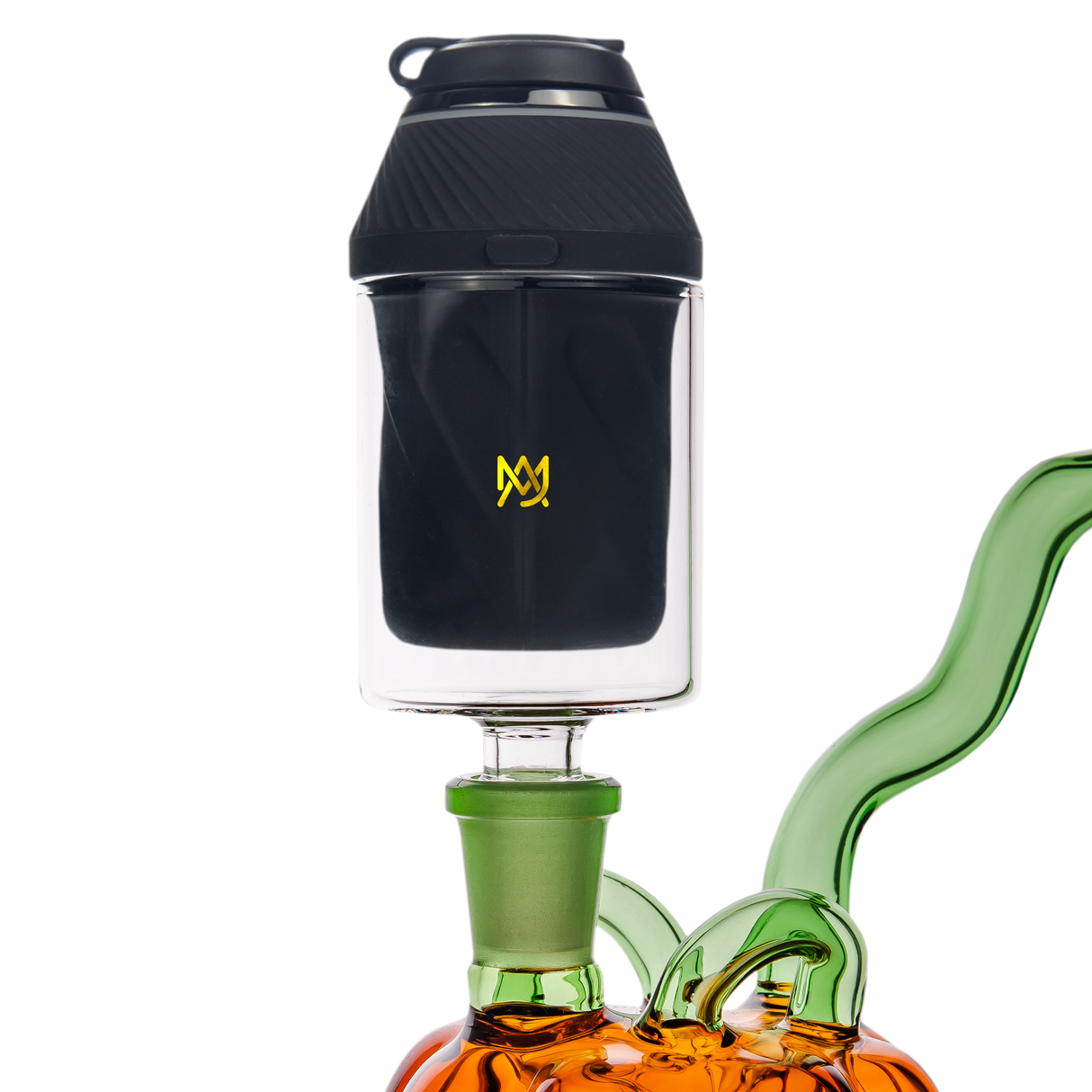 MJ Arsenal Proxy Attachment on Dab Rig, Front View, Portable and Easy-to-Clean Design