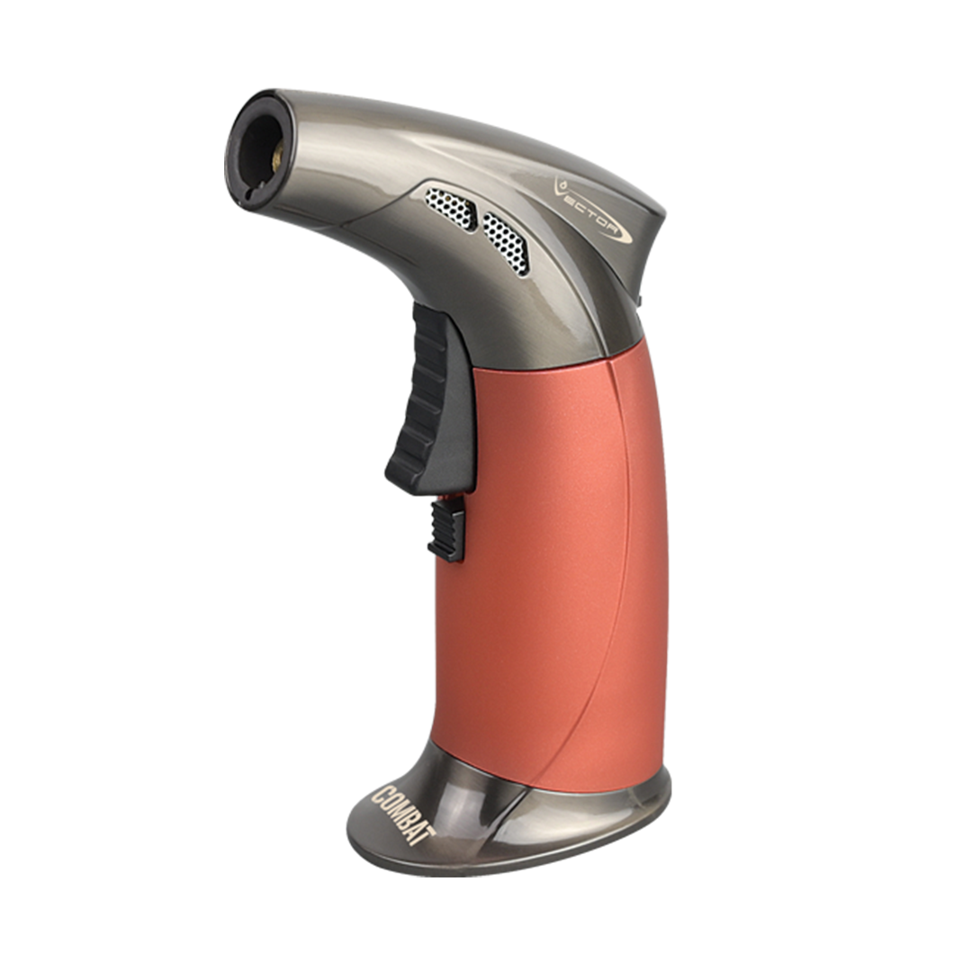 Vector Combat Mini Torch in Copper Gold - Eco-Friendly, Refillable with X60 Refill, Side View