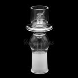 Honeybee Herb CORE REACTOR BARREL QUARTZ NAIL, clear design for dab rigs, front view on white background