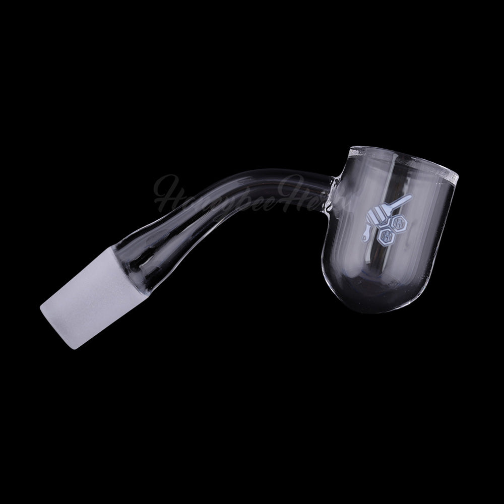 Honeybee Herb Quartz Banger - 45Β° Degree Angle - 14mm Male Joint - Clear View