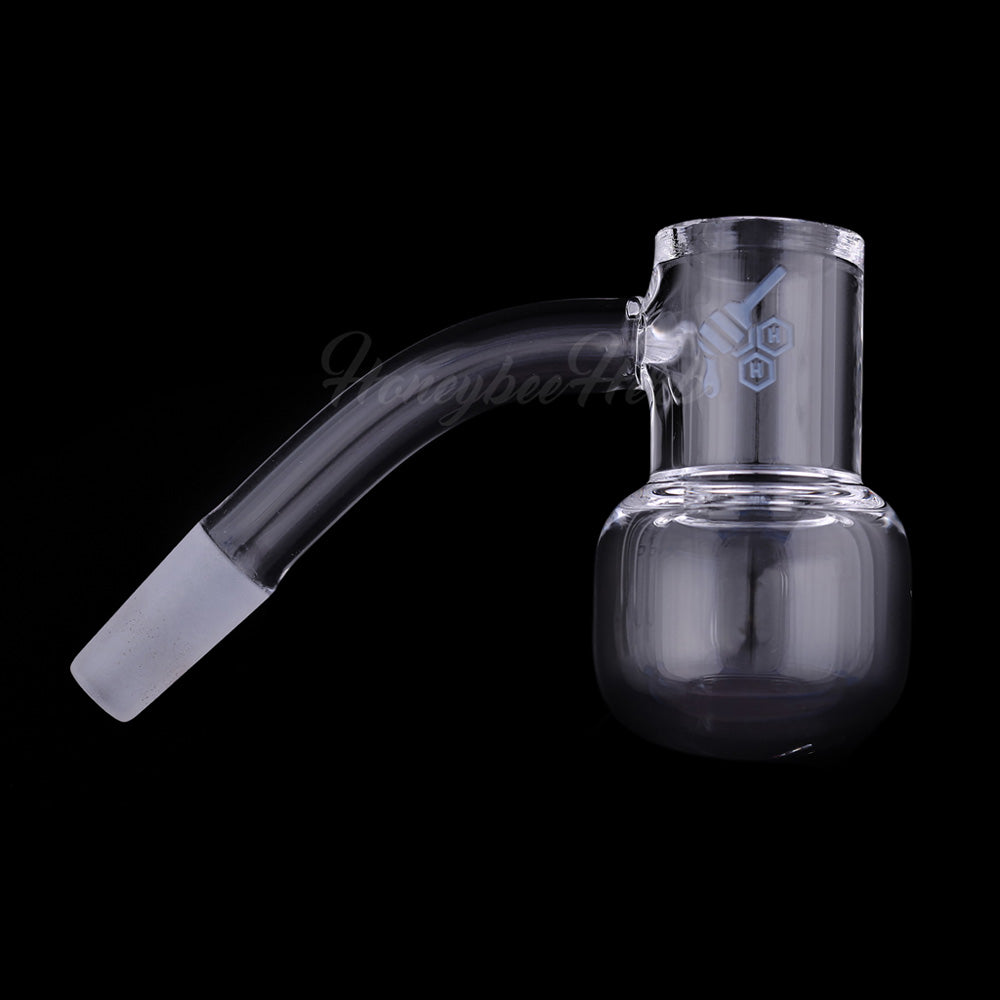 Honey Kettle Quartz Banger 45Β° Degree for Dab Rigs, 10mm Male Joint, Clear View