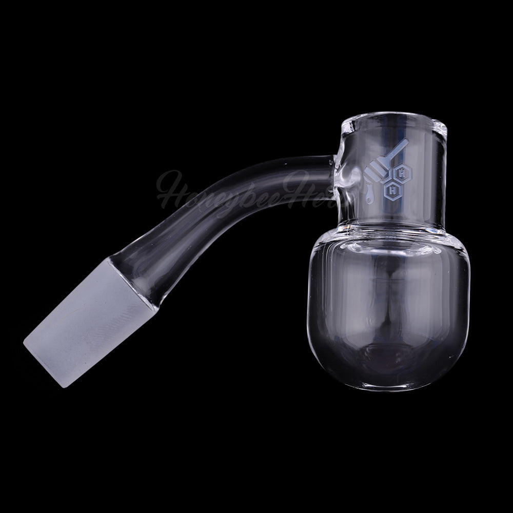 Honey Kettle Quartz Banger 45Β° Degree by Honeybee Herb, 14mm Male Joint, Side View