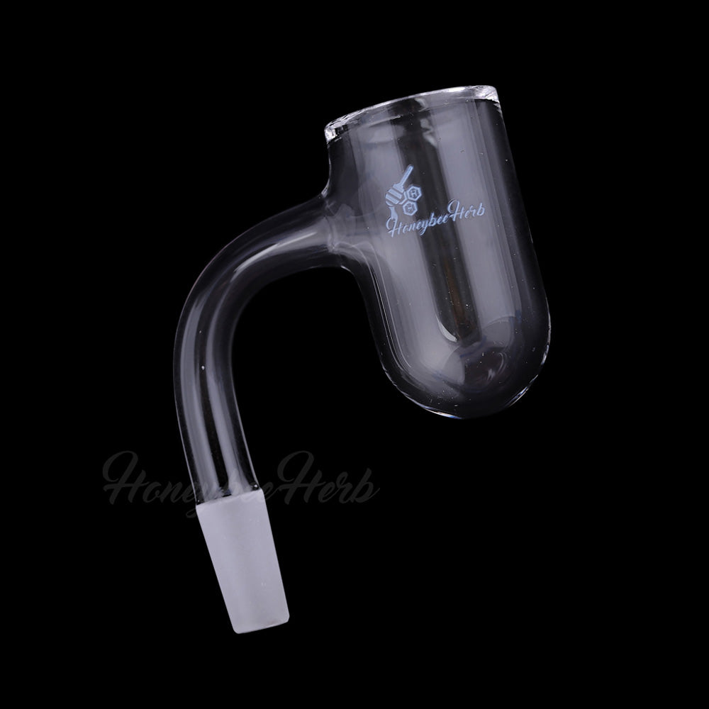 Honeybee Herb Quartz Banger - 90Β° Angle, 10mm Male Joint, Clear, for Dab Rigs