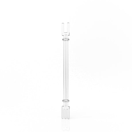 Honeybee Herb Quartz Fork Dabber for Concentrates, Clear Design, Front View on White Background