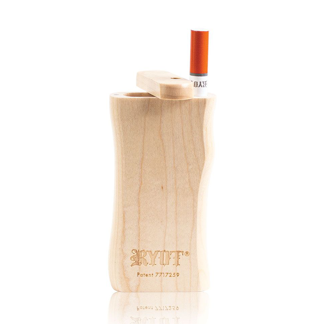 Ryot Maple Wooden Dugout Set with Magnetic Poker and Taster Bat, Front View