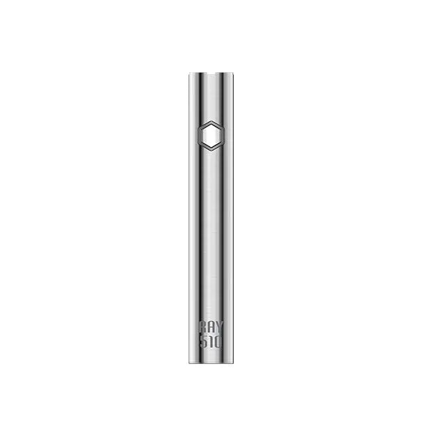 Sunakin America Ray510 - Silver Sleek Vape Pen - Front View on White Background