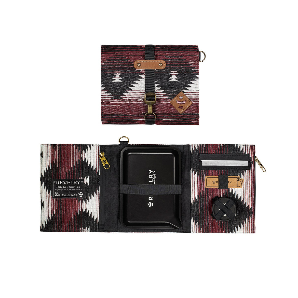 Revelry Supply - The Rolling Kit in Southwest pattern, smell proof and portable with compartments