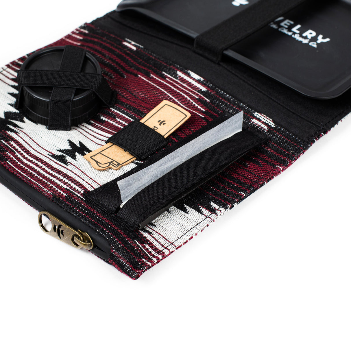 Revelry Supply's The Rolling Kit - Smell Proof, Open View with Accessories