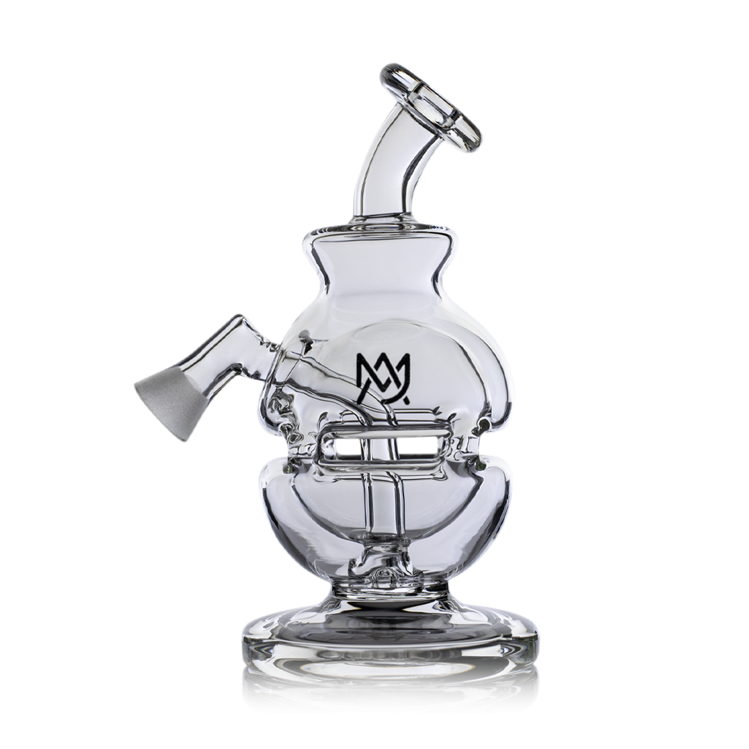 MJ Arsenal Royale Vape Edition mini dab rig front view with quartz banger