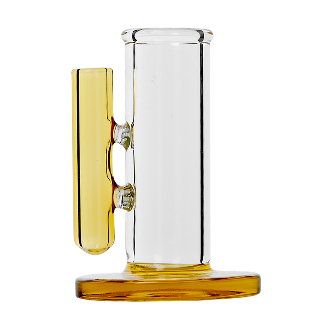 Apex Ancillary Caddy in Yellow - Front View, Heat Resistant Glass Organizer with Soaking Station