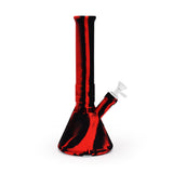 Ritual 12'' Deluxe Silicone Beaker in Black & Red with Removable Bowl - Front View